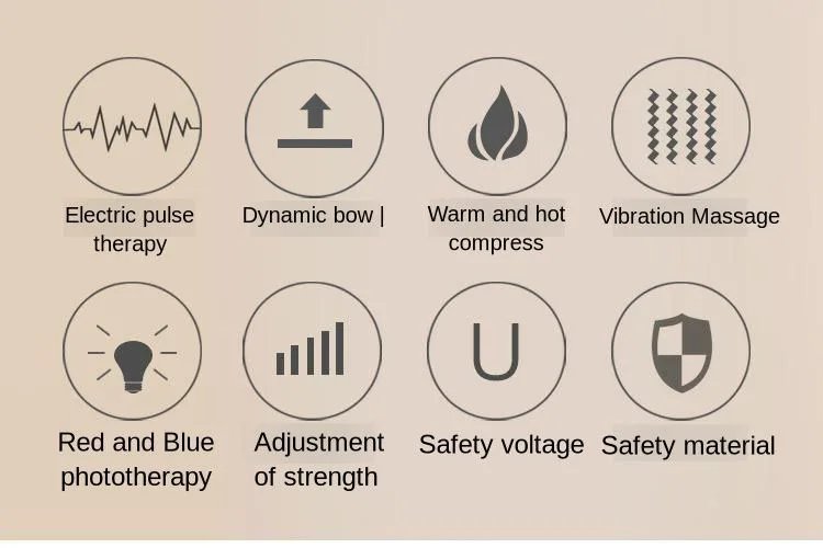 Traction Lumbar High Frequency Vibration Massager For Waist Hot Compress Physiotherapy Massage Machine Pulse Therapy Back Pain